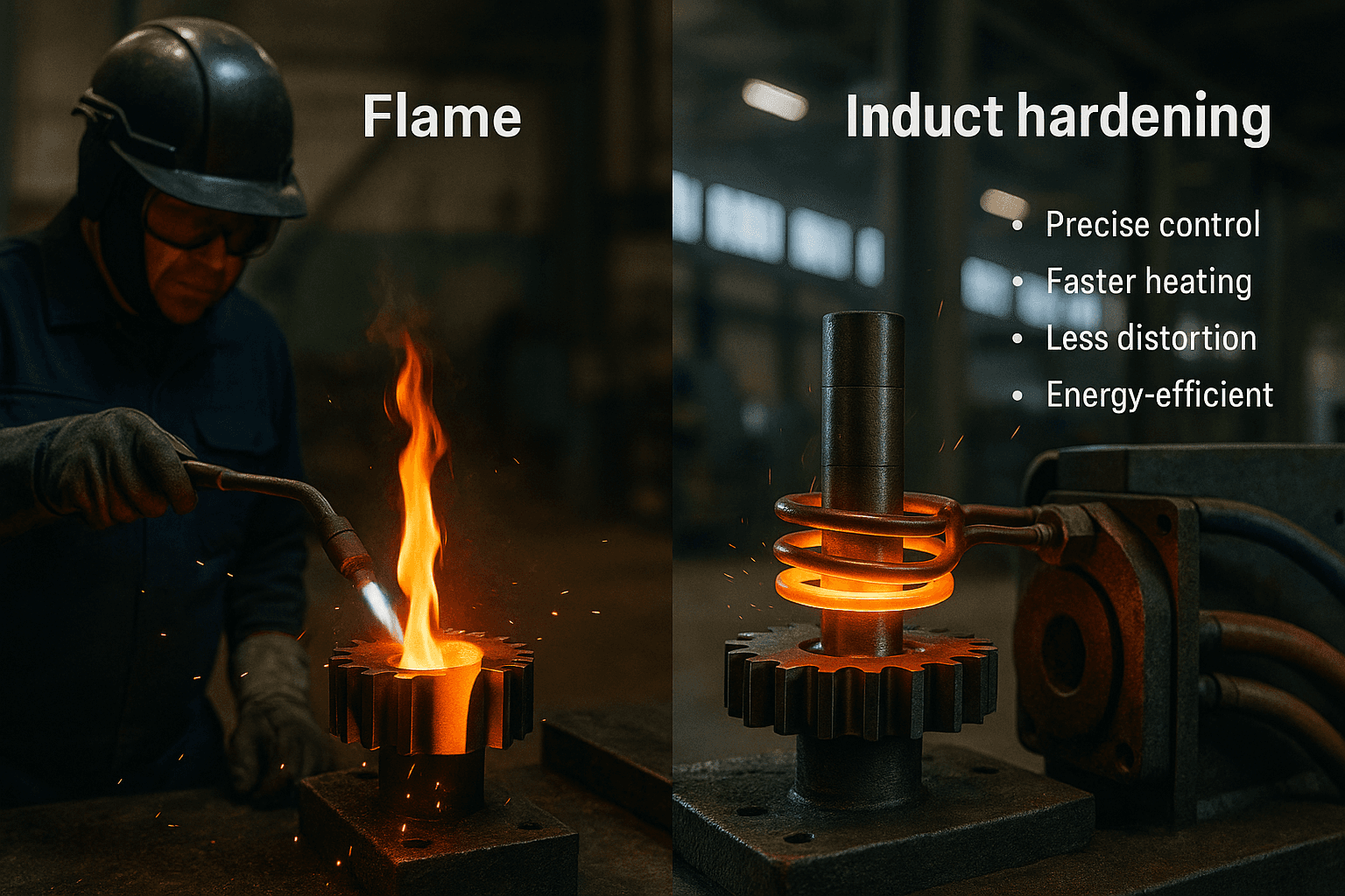 Why Induction Hardening is Preferred Over Flame Hardening