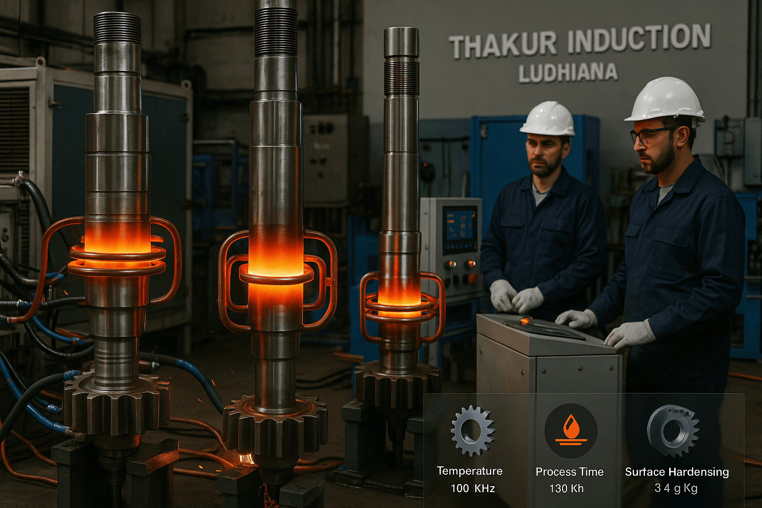 Induction Hardening for Forged Shafts and Spindles