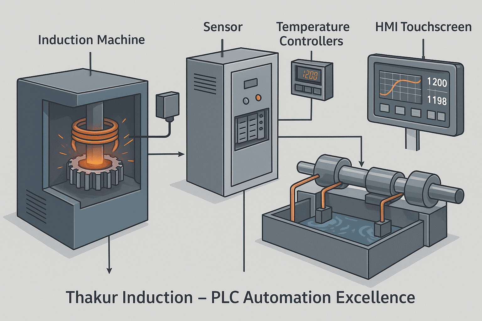 PLC Automation in Induction Hardening Systems